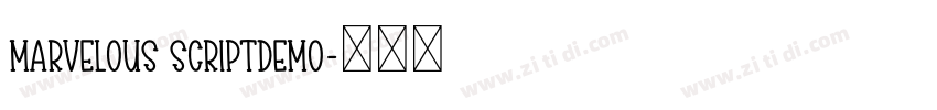 marvelous scriptdemo字体转换
